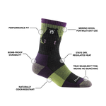 Darn Tough - Women's Bear Town Micro Crew Lightweight Hiking Sock