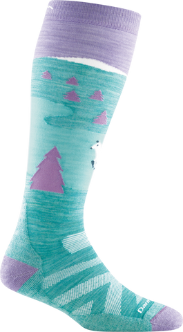 Darn Tough - Kids Snow Fox Over-the-Calf, Midweight Ski & Snowboard Sock