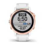 Garmin - Fenix 6 Pro, Rose Gold w/ White Band