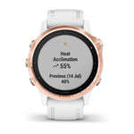 Garmin - Fenix 6 Pro, Rose Gold w/ White Band