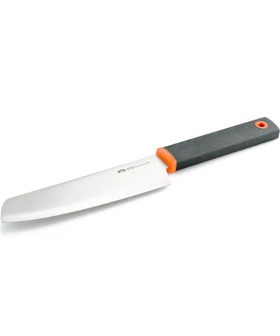 GSI - Santoku 6" Chef Knife. Compact, stainless steel chef's knife. Great accessory to take on any outdoor activity or add to your camping equipment and RV.