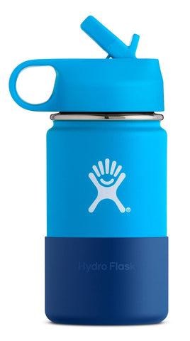 Hydro Flask - 12oz Wide Mouth Kids Bottle. Just the right size for little hands, This kids bottle is perfect for children to bring along on their outdoor adventures. 