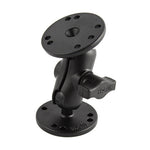 RAM Mounts - Universal Double Ball Short Arm Mount with Two Round Plates