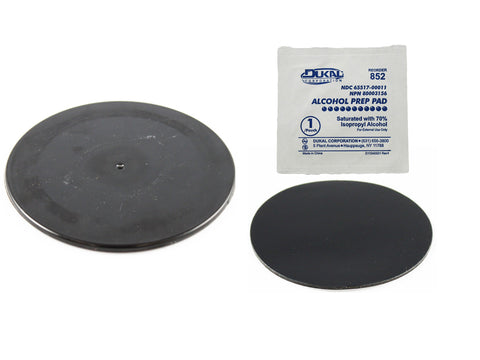 RAM Mounts - Black 3.5" Adhesive Plate for Suction Cups