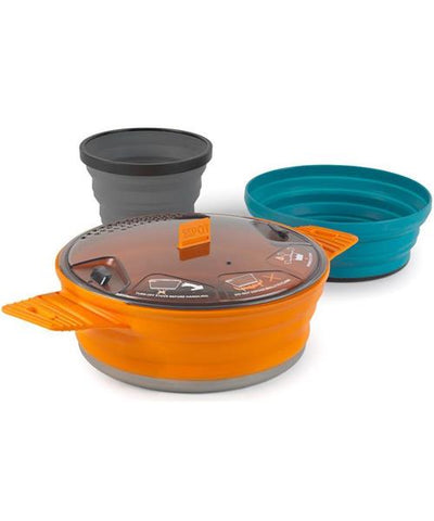 Sea to Summit - XSet 21, 3 Piece Cook Set. Great addition to take along on your outdoor adventures or add to your emergency / survival kit.