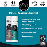 All Good - Mineral Sunstick SPF30 – Unscented, .6 oz.