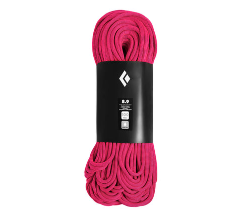 Black Diamond - 8.9 Dry Climbing Rope, 50m, Ultra Pink