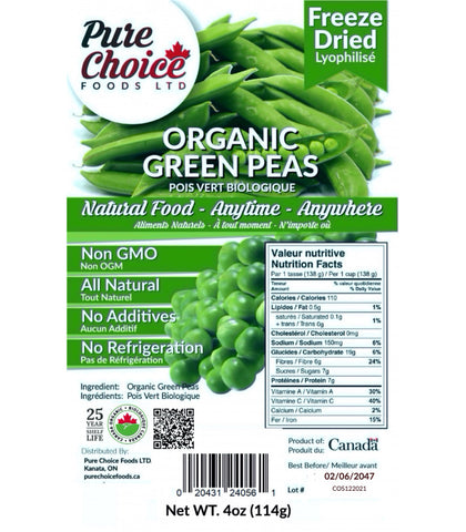 Freeze Dried Green Peas