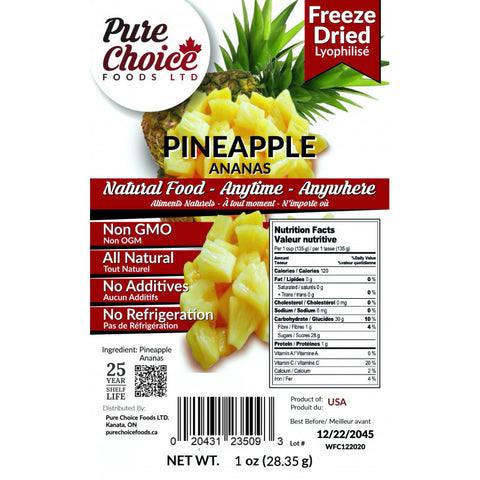 Freeze Dried Pineapple