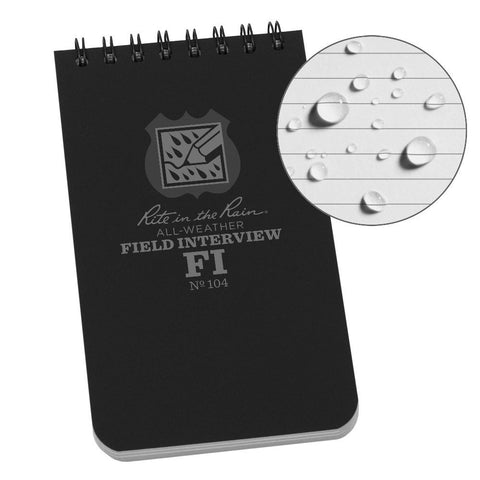 Rite in the Rain - Field Interview Notebook (No. 104, 3x5)